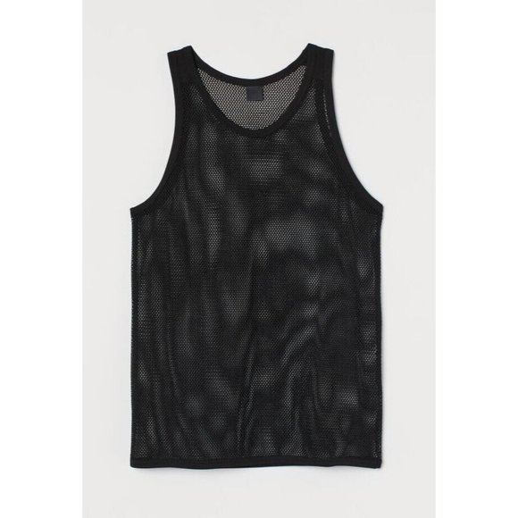 Mens Mesh Tank Top A Shirt SIZES XS or SMALL Black Muscle Athletic T-shi… - Picture 1 of 7